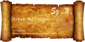 Szkok Mónika névjegykártya