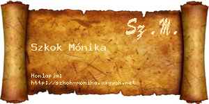 Szkok Mónika névjegykártya
